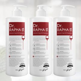 Dr.RAPHA-R Intensive Scalp RED Shampoo 1L – Anti-Hair Loss Shampoo, Functional Hair-Cycle Care, Manuka Honey, 5 Hydrolyzed Proteins, pH-Balanced, Dandruff & Scalp Care _ Made in KOREA